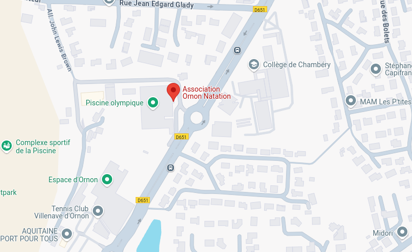 Association Ornon Natation 145 Rte de Léognan 33140 Villenave-d'Ornon
